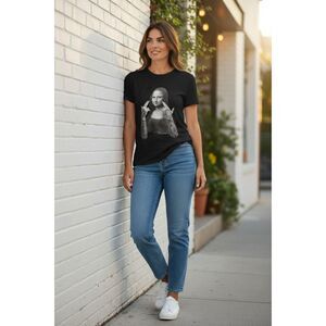 Mona Lisa Tattoo Shirt Size M  Comfort  Black Short sleeves # 459